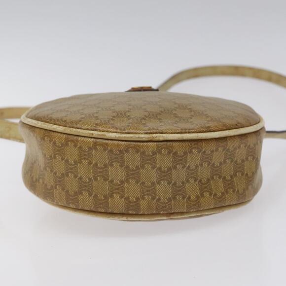 CELINE Macadam Canvas Shoulder Bag Brown - Picture 9 of 12